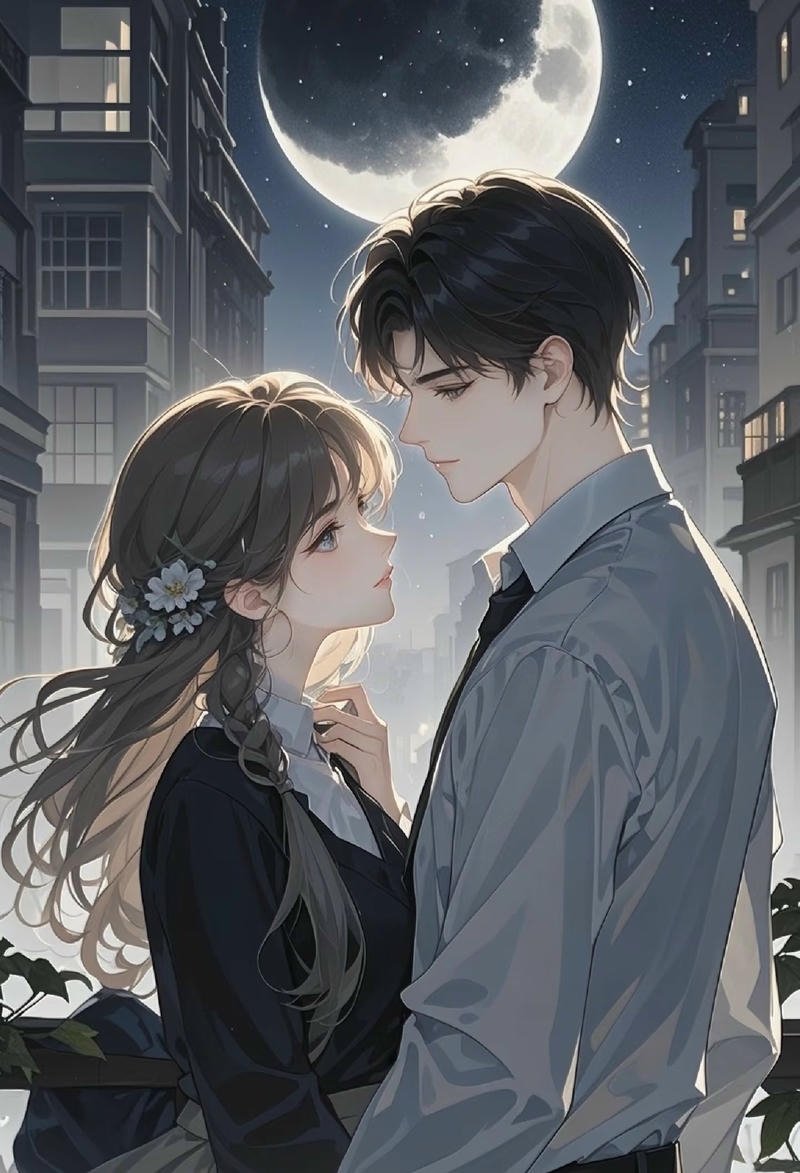 Ảnh anime cặp đôi trong khung cảnh lãng mạn