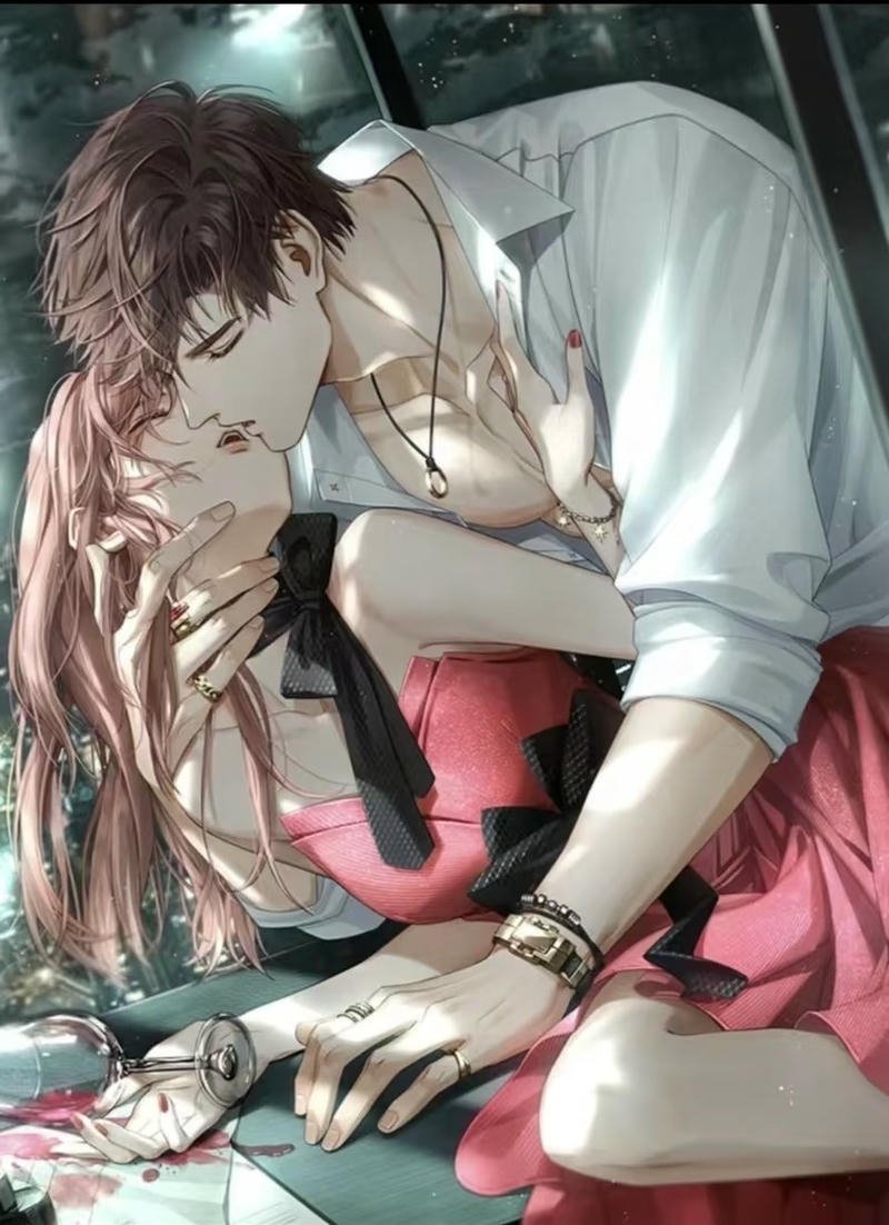 Ảnh anime hôn nhau giữa khung cảnh thơ mộng