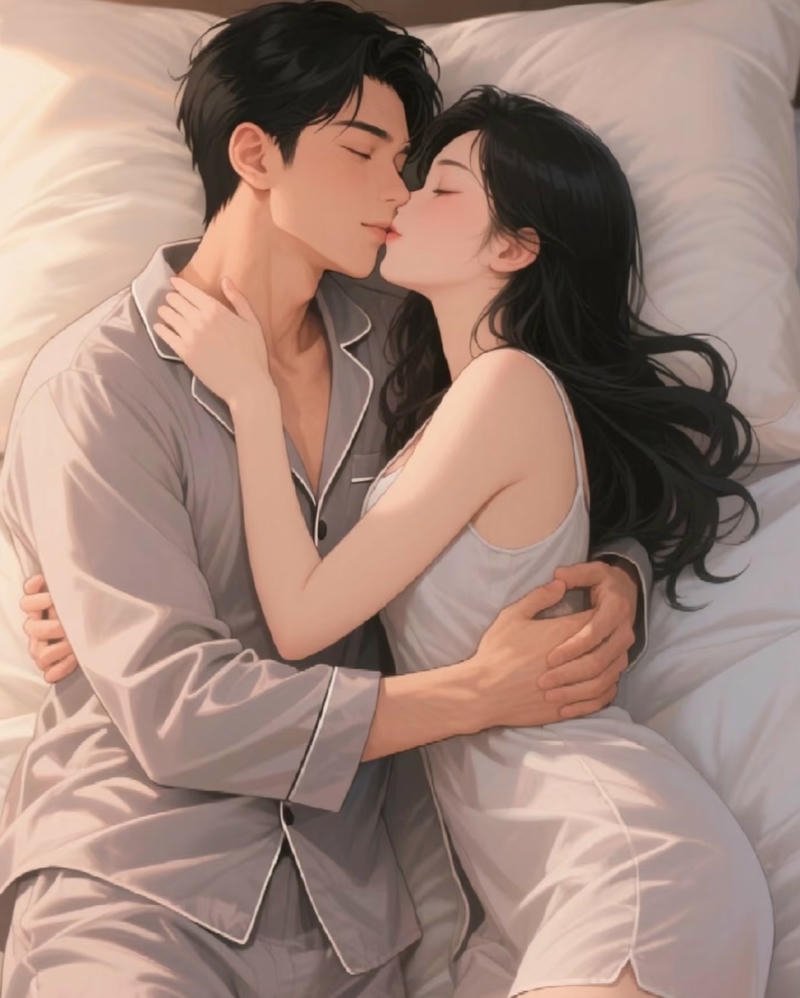 Ảnh anime hôn nhau phong cách tình cảm dễ thương