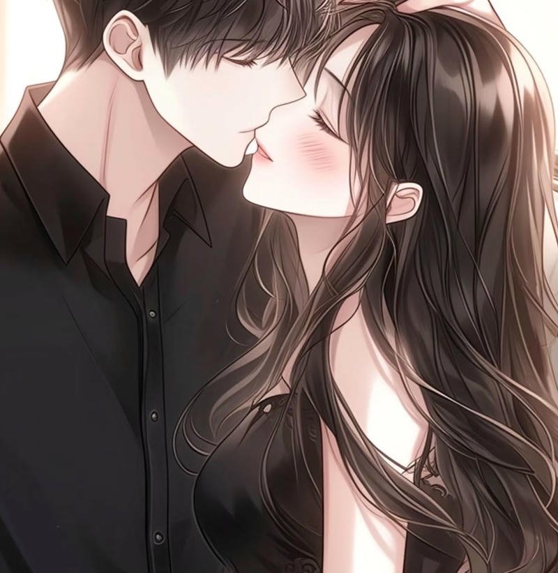 Ảnh anime hôn nhau trong không gian yên tĩnh