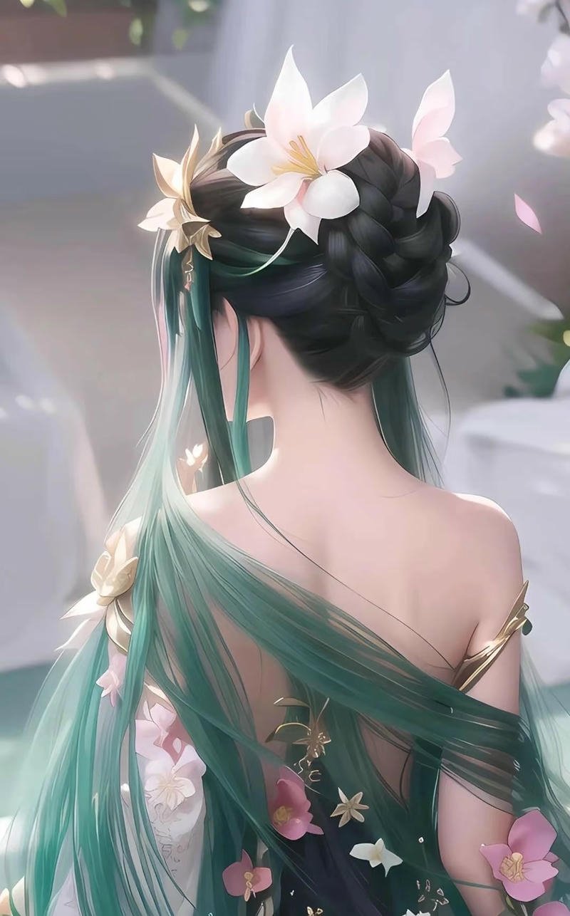 Ảnh cô gái quay lưng anime phong cách buồn nhẹ