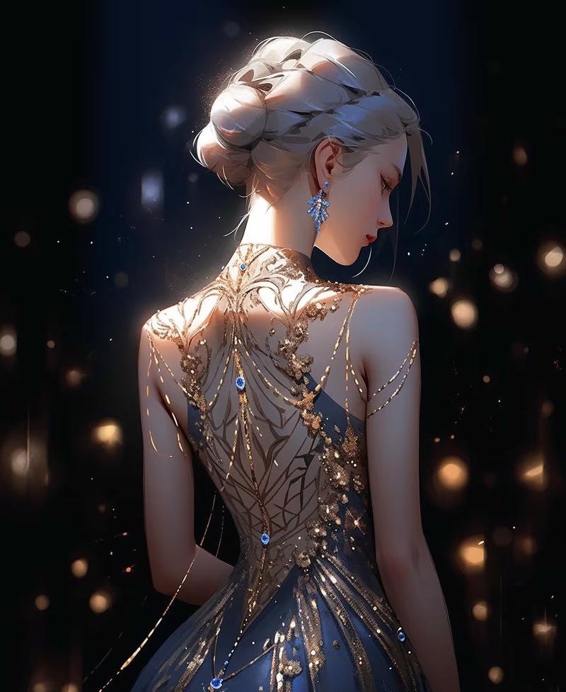 Ảnh cô gái quay lưng anime phong cách đời thường