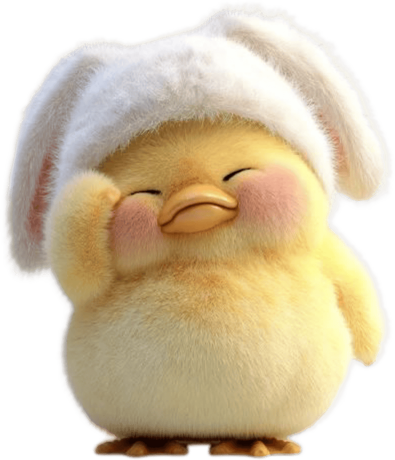 Ảnh con vật làm sticker hài hước gà vàng cute