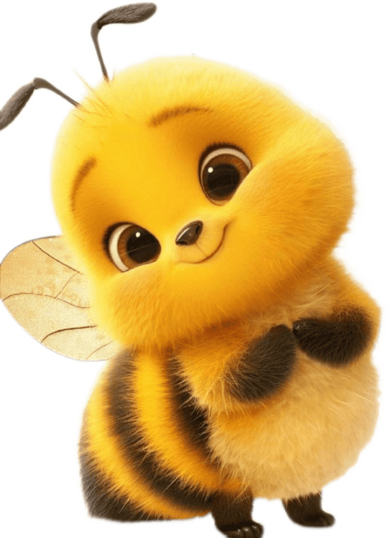 Ảnh con vật làm sticker ong mật iu xinh