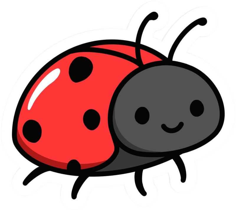 Ảnh dán sticker hài hước bọ cánh cam vui nhộn