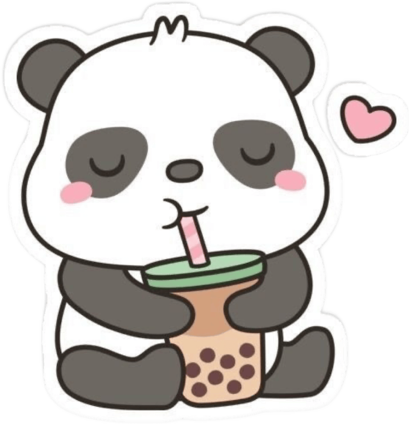 Ảnh hình dán sticker đáng yêu tích cực tràn đầy