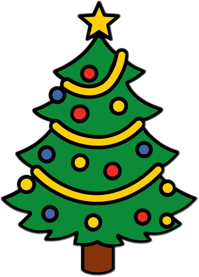 Ảnh làm sticker vui nhộn cây thông noel