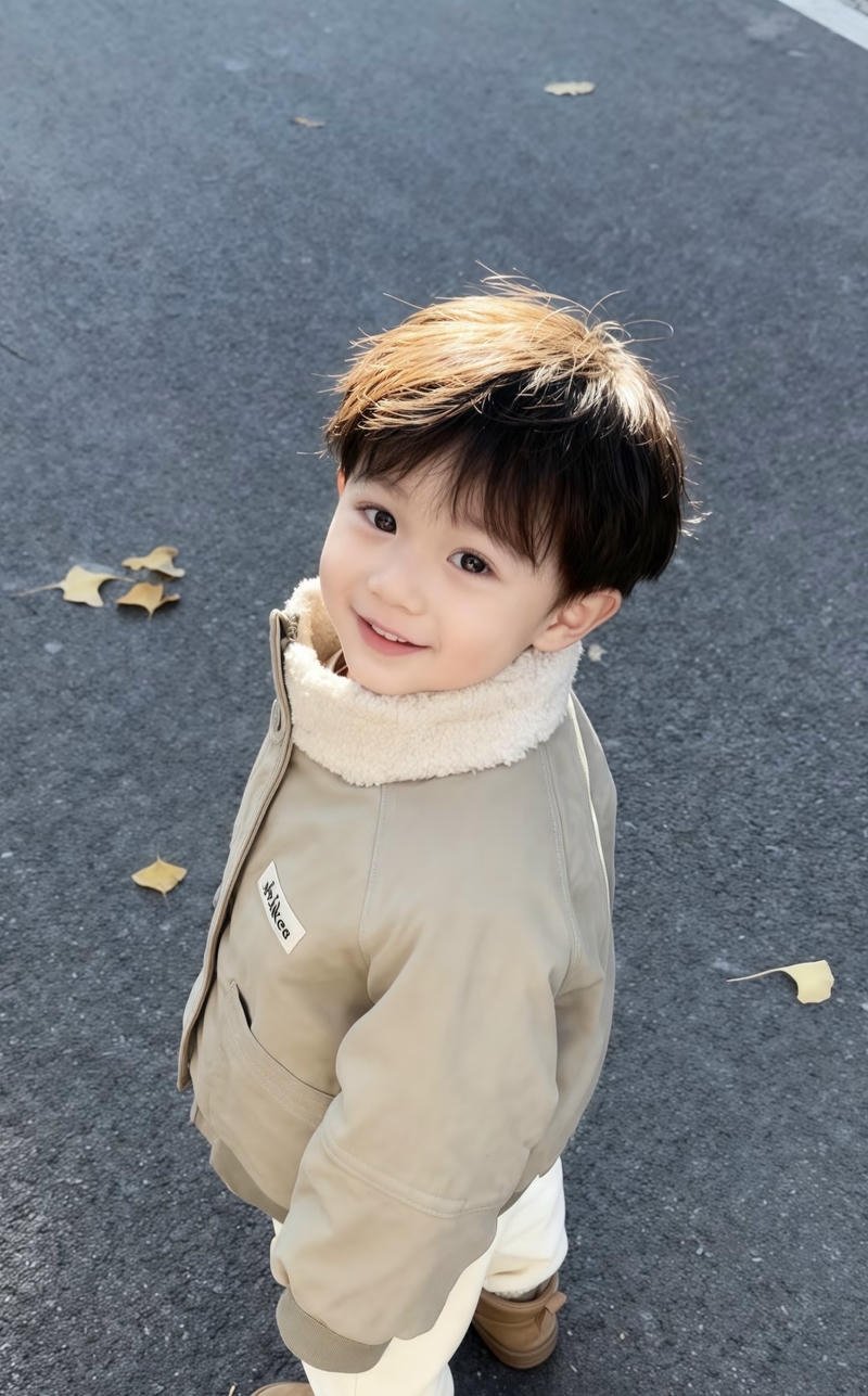 Ánh mắt trong sáng trong ảnh bé trai đáng yêu dễ thương