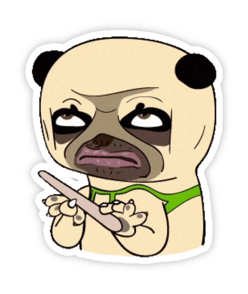 Ảnh nhãn dán bựa đáng yêu khinh bỉ