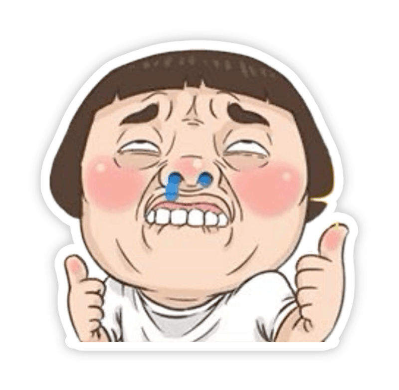 Ảnh nhãn dán bựa lầy lội nhe hàm răng