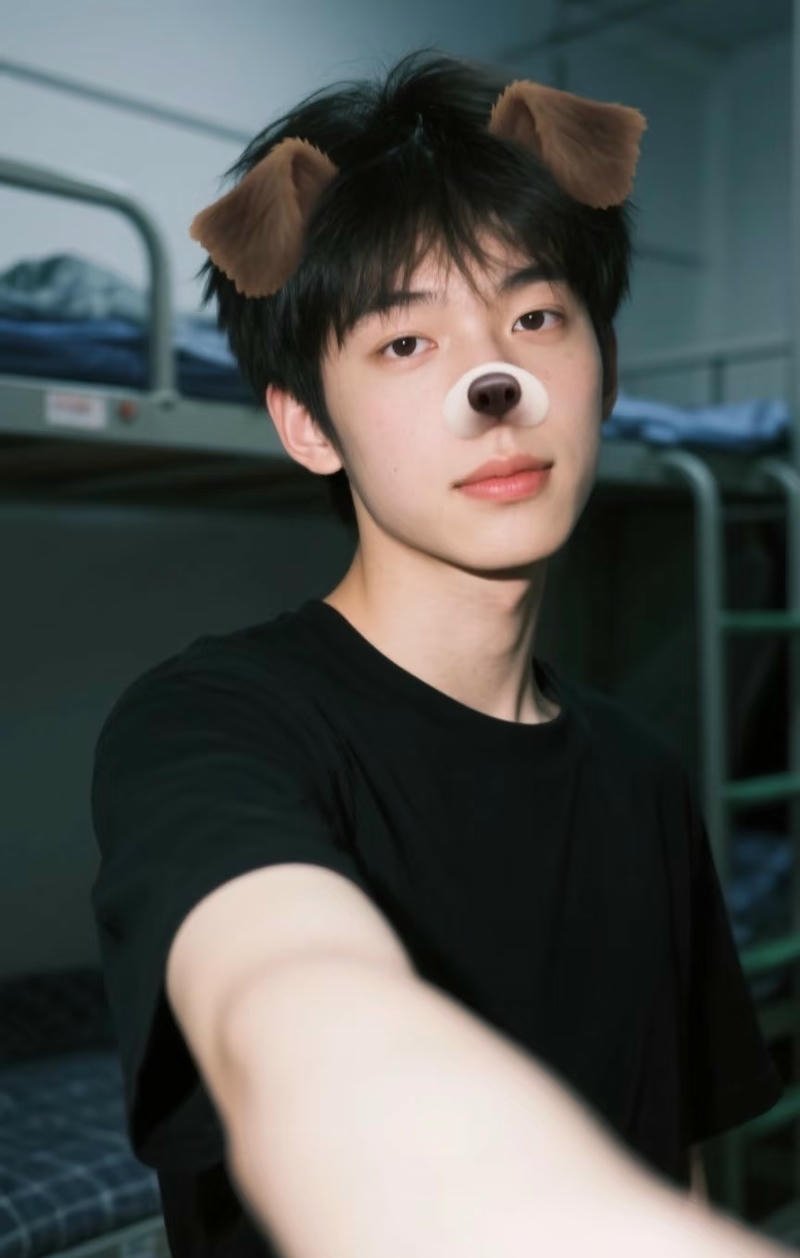 Ánh nhìn thân thiện trai đẹp 13 tuổi ảnh nền