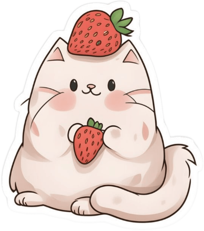 Ảnh sticker dán cute nhỏ gọn mèo siêu đáng yêu