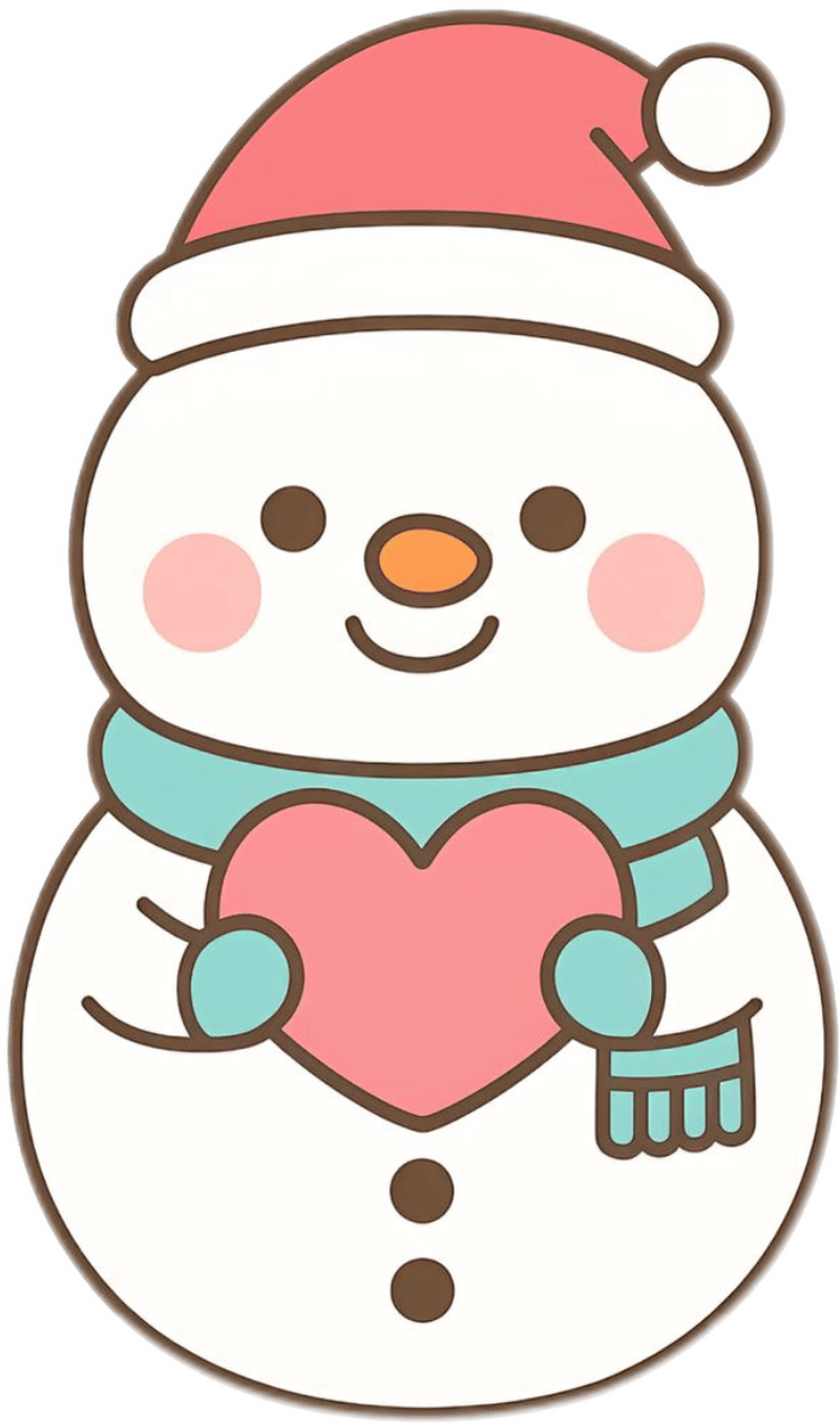 Ảnh sticker noel dễ thương phong cách hoạt hình