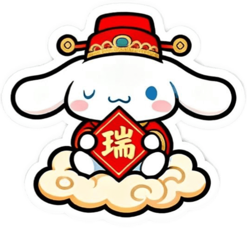 Ảnh sticker tết hài hước biểu cảm nháy mắt