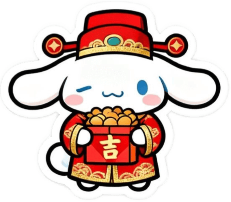 Ảnh sticker tết rực rỡ sắc xuân tươi sáng