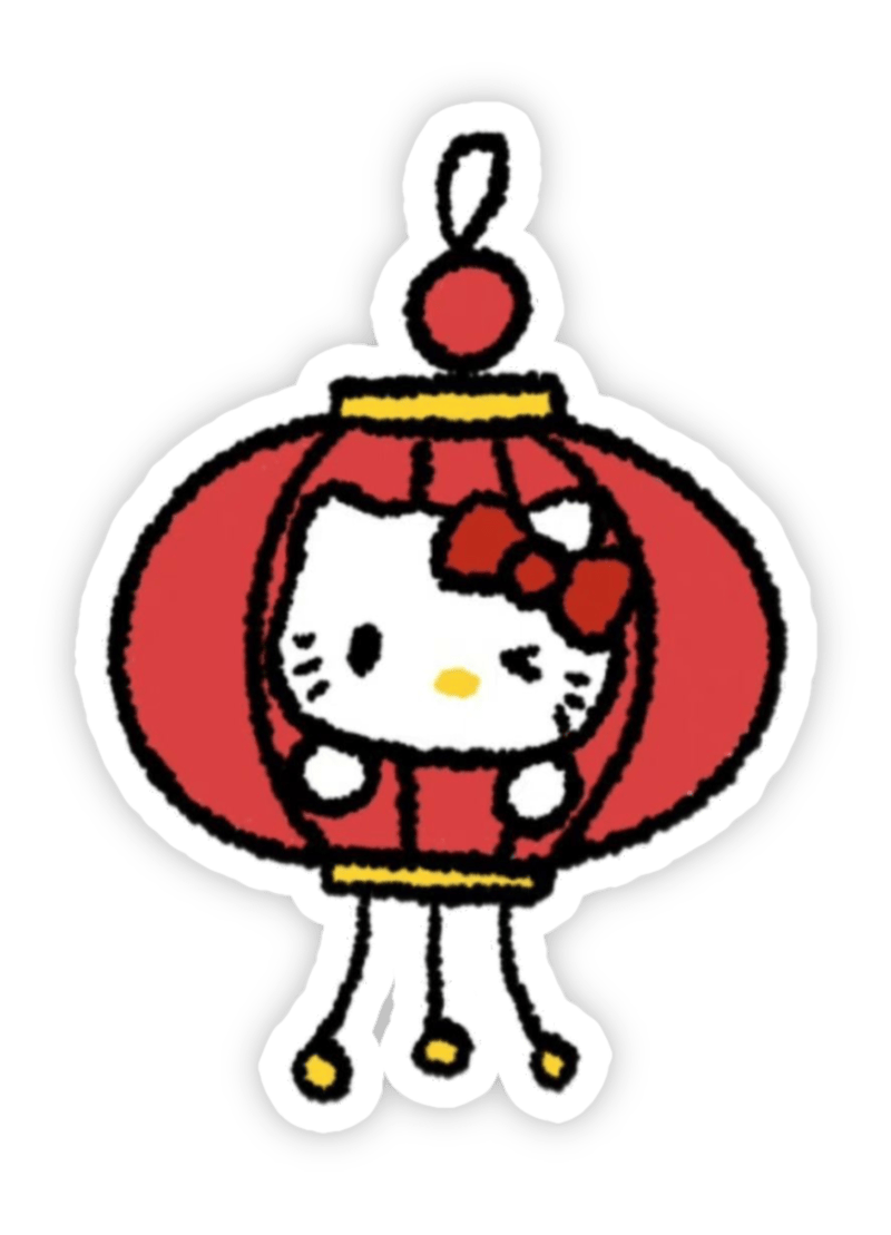 Ảnh tết làm sticker lung linh đèn lồng rực rỡ