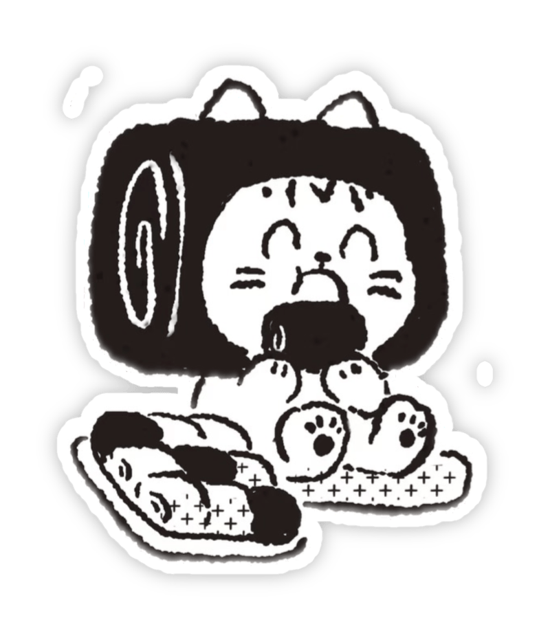 Ảnh xinh sticker cute không màu trắng đen nhỏ xinh cực cute