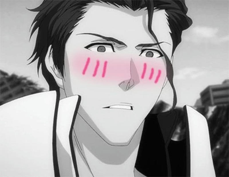 Anime meme Aizen gương mặt điềm tĩnh gây cười