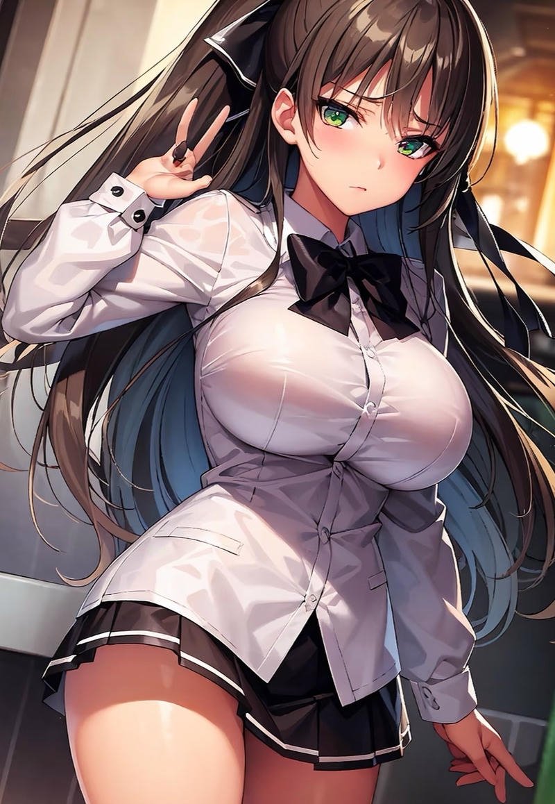 Cô gái anime dáng múp tròn phong cách đáng yêu