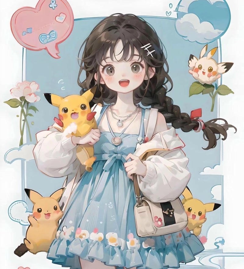 Cô gái anime phong cách đáng yêu nhẹ nhàng