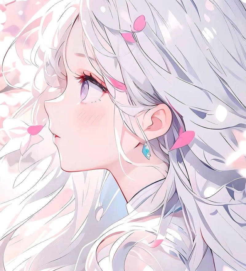 Cô gái anime phong cách kawaii trong sáng
