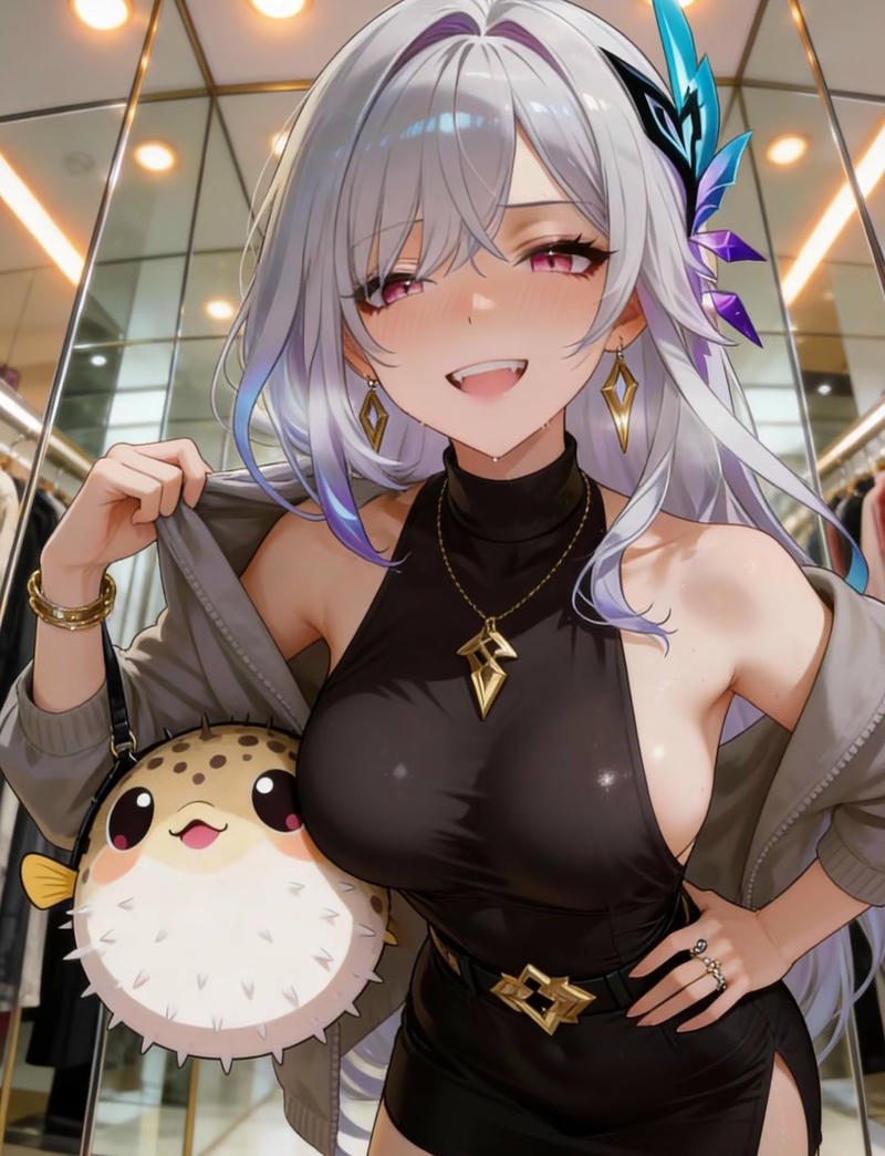 Cô gái anime thân hình múp tròn đáng yêu nhẹ nhàng