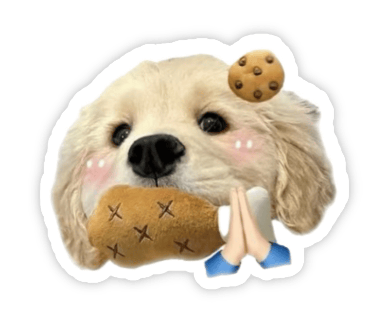 Cún yêu dễ thương cute siêu xinh dùng làm sticker