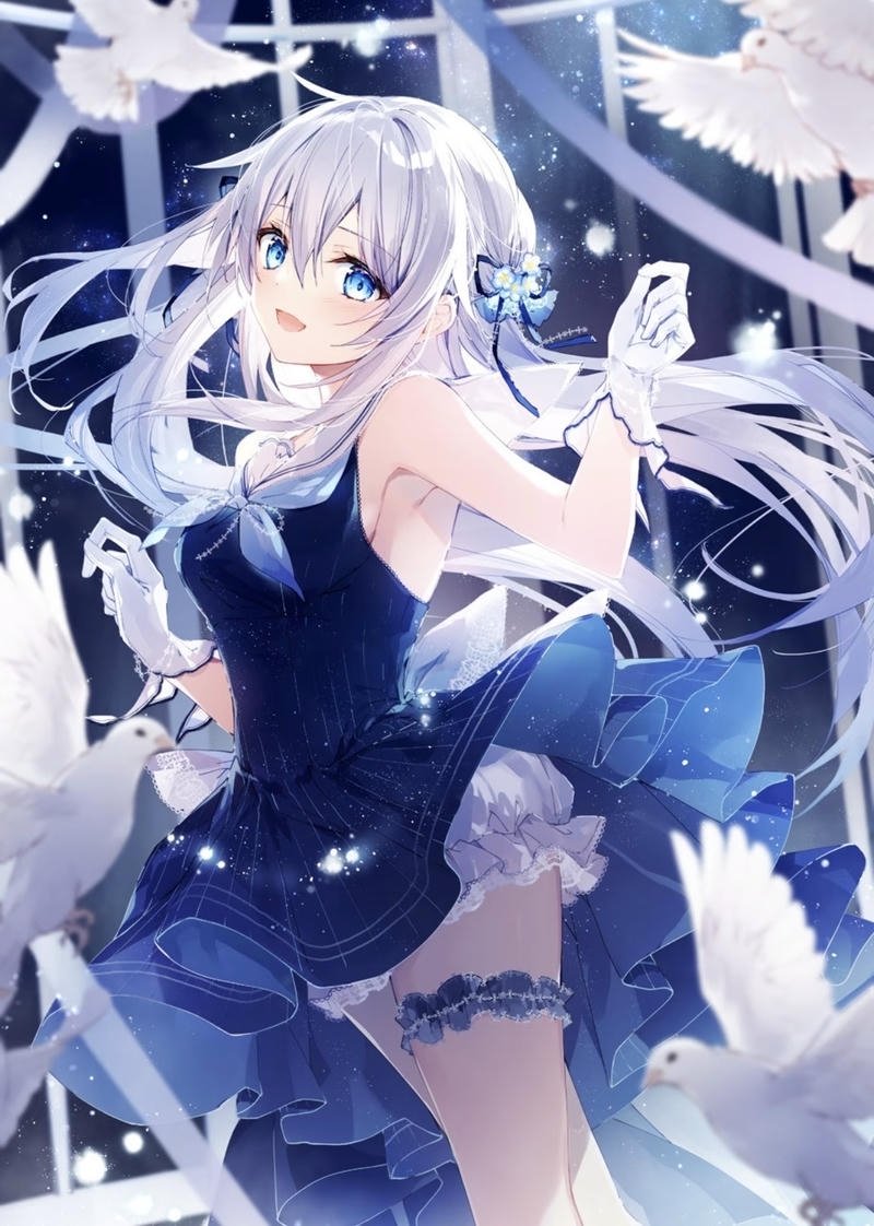 Đôi mắt to tròn thường thấy ở nhân vật anime nữ