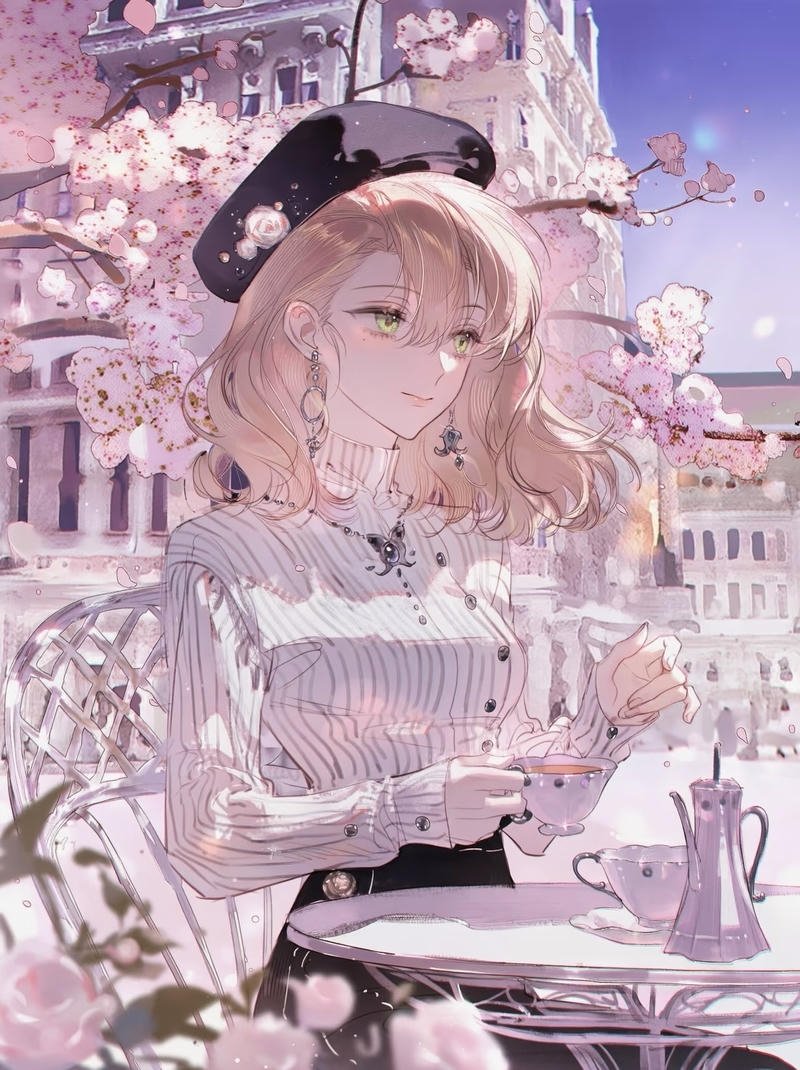 Đường nét mềm mại làm nổi bật nhân vật anime nữ