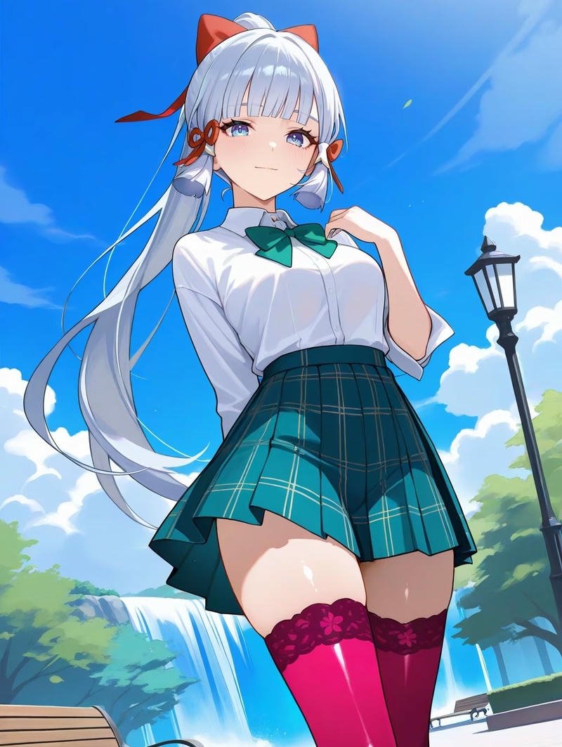 Gái anime múp với phong cách kawaii nhẹ nhàng