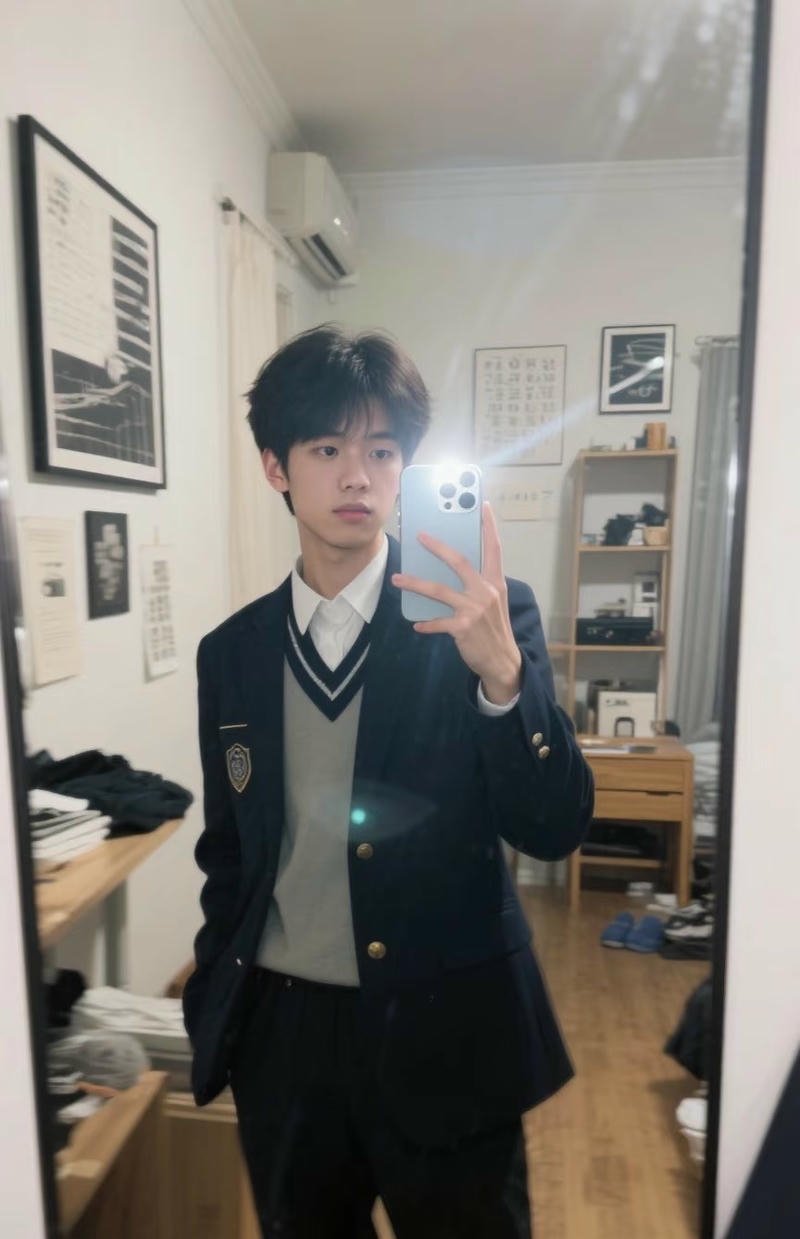 Gương mặt hiền lành trai đẹp 13 tuổi ảnh nền