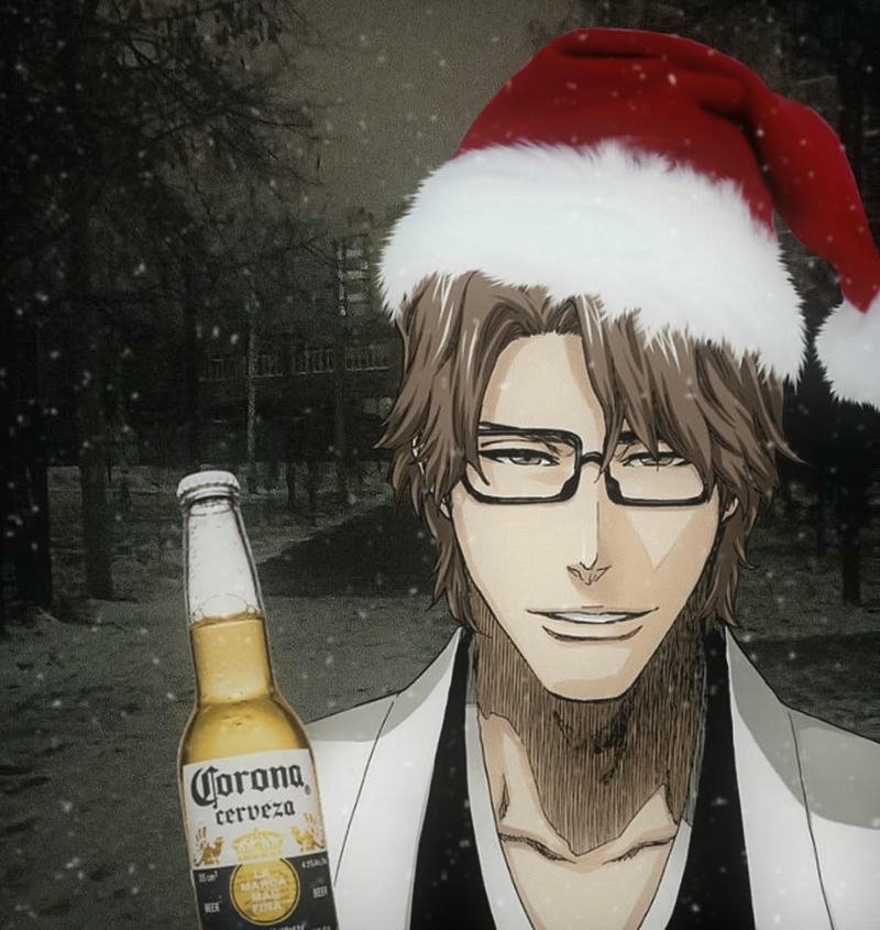 Hình Aizen meme gương mặt nghiêm túc cực ngầu