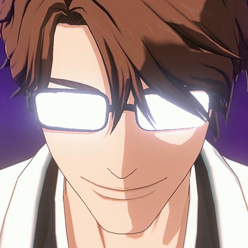 Hình ảnh Aizen meme có đôi mắt sáng cực hài