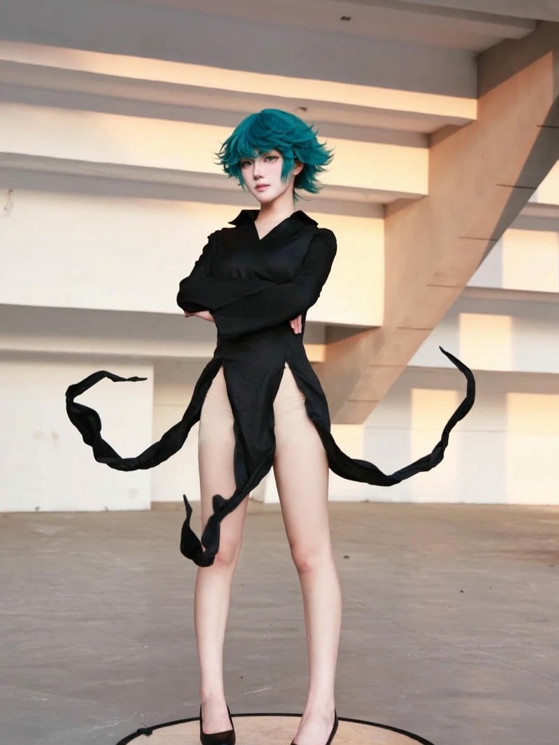 Hình ảnh hóa trang Tatsumaki nổi bật với phong cách cá tính