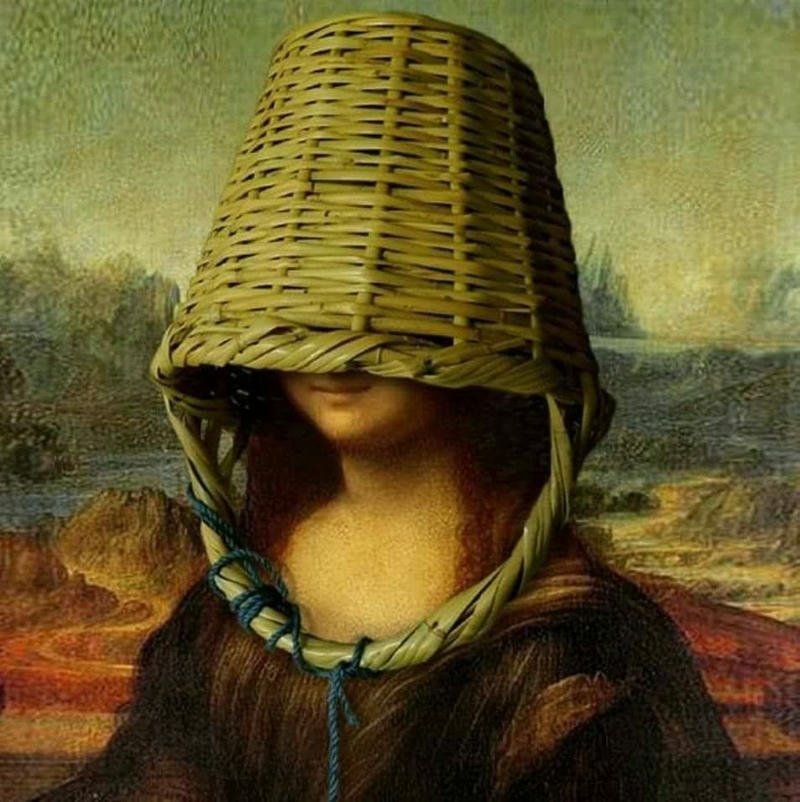 Hình ảnh meme Mona Lisa quê úp sọt