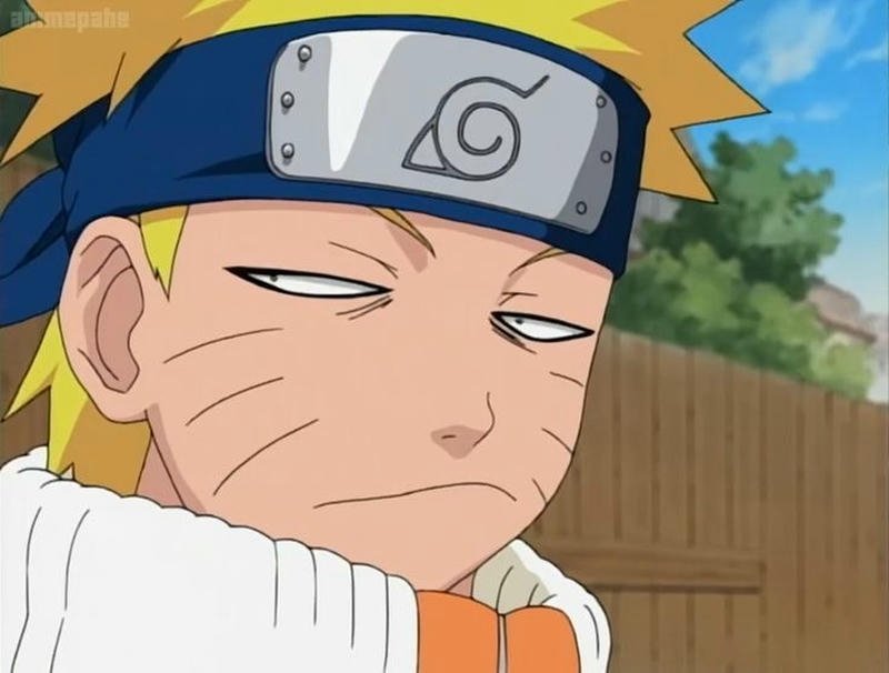 Hình ảnh meme Naruto biểu cảm hoảng hốt buồn cười