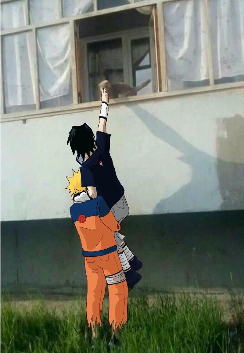 Hình ảnh meme Naruto gương mặt lầy lội buồn cười