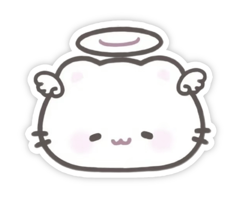 Hình ảnh sticker dễ thương đáng yêu trong sáng siêu cute