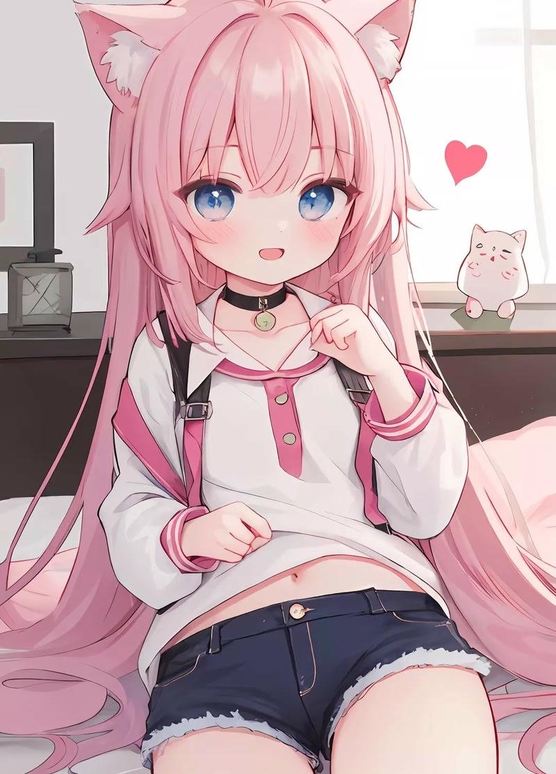 Hình anime dễ thương trong không gian nhẹ nhàng