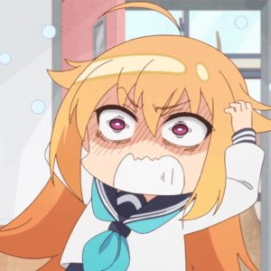 Hình anime meme Nokotan bất ngờ ôm đầu