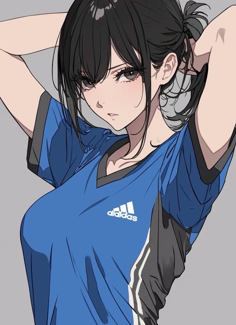 Hình gái anime múp tròn với nét kawaii