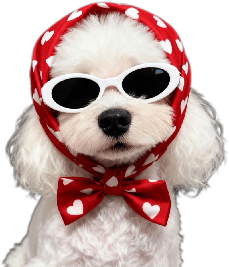 Hình sticker con vật đeo kính râm