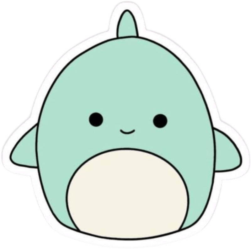 Hình sticker dán hài hước mặt cá voi