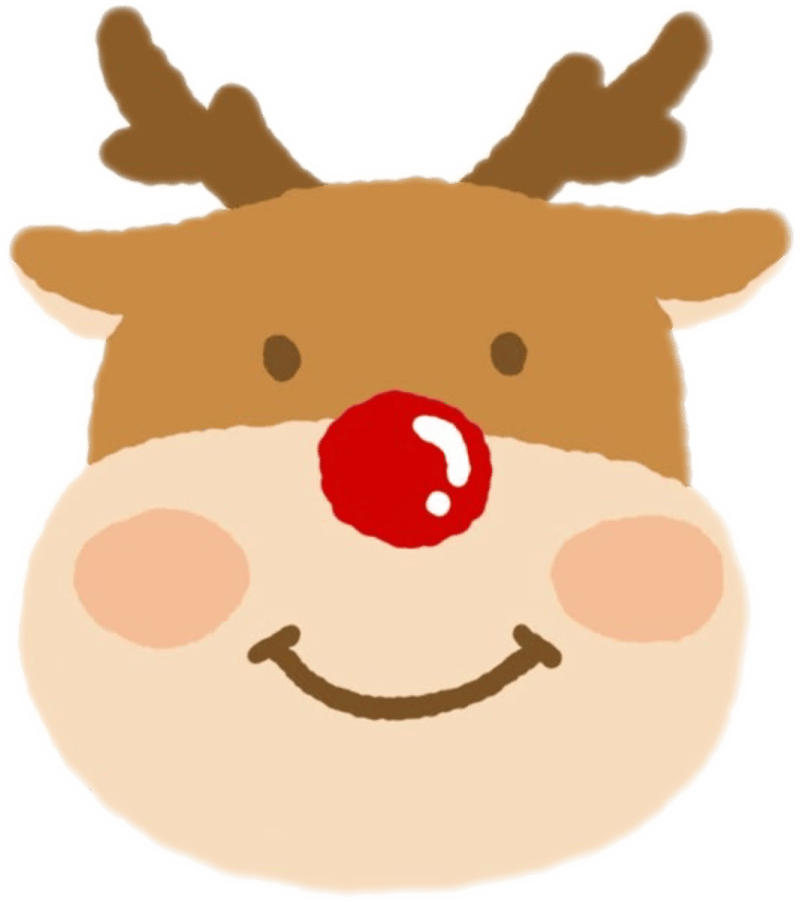 Hình sticker noel ngộ nghĩnh tuần lộc vui nhộn