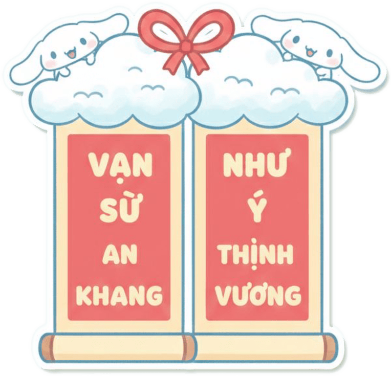 Hình tết làm sticker ấm áp lời chúc ý nghĩa