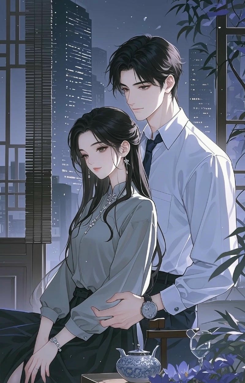 Khoảnh khắc anime cặp đôi đầy tình cảm nhẹ nhàng