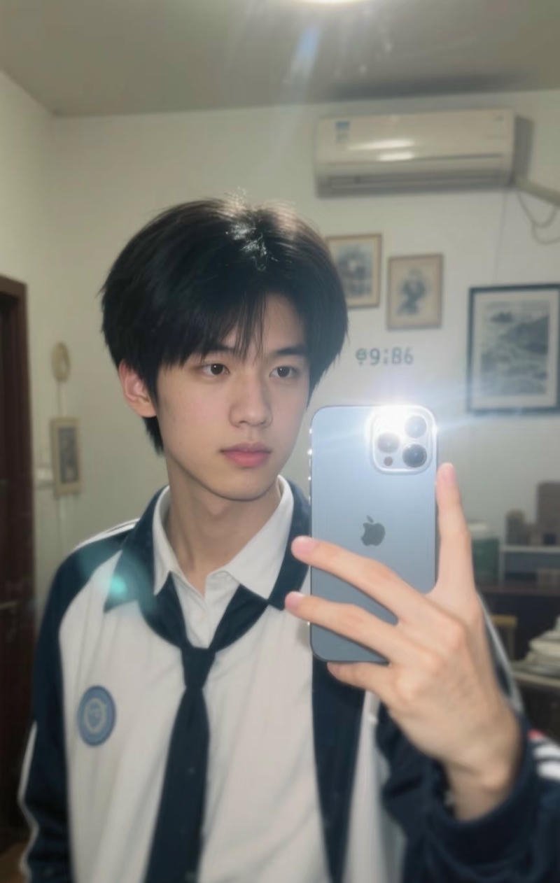 Khoảnh khắc giản đơn trai đẹp 13 tuổi hợp nền