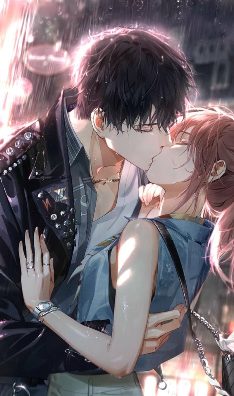 Khoảnh khắc hôn nhau của nhân vật anime đáng yêu