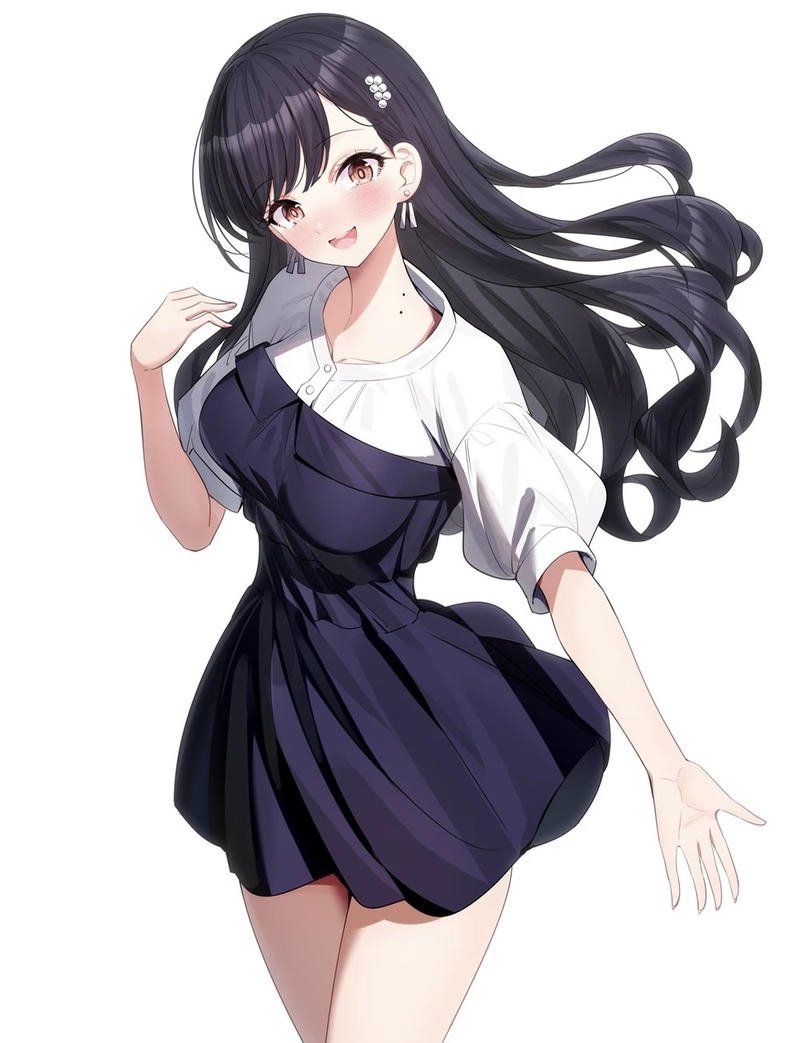 Kiểu tóc bay nhẹ giúp nhân vật anime nữ thêm cuốn