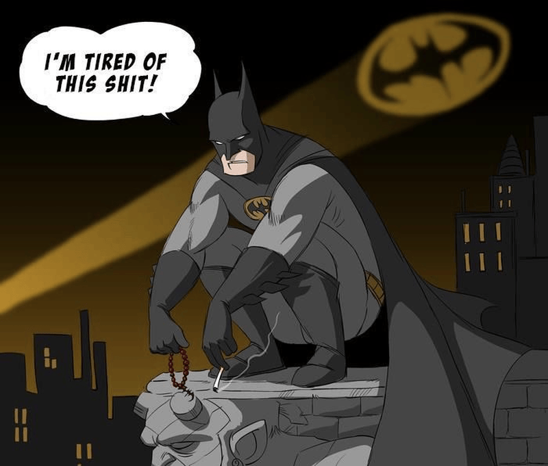 Meme Batman với phong cách chế ảnh sáng tạo